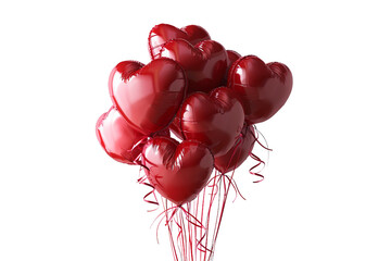 Love in the Air Balloon Set on transparent background PNG AI generated