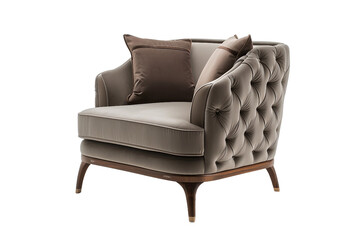 Modern Living Room Decor on transparent background PNG AI generated