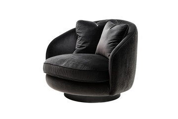 Chic Sofa and Chair Ensemble on transparent background PNG AI generated