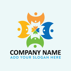 business consultant family consultant logo design vector