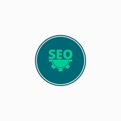 SEO icon isolated on white background 