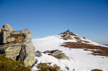 snow covered mountain