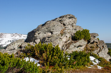 Fototapeta na wymiar rocks in the mountain