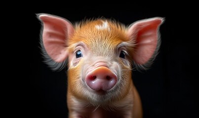 Fototapeta premium close up of a pig