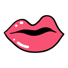 illustration of lips