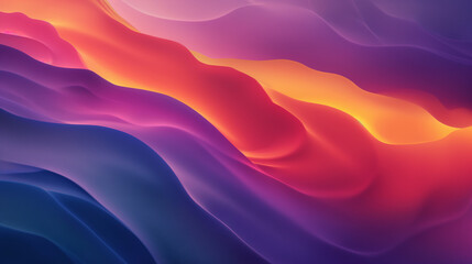 Obraz premium A Vibrant Gradient Background in Purple, Blue, and Orange, Inspired by Shaped Canvas, Light Emerald, and Red Hues - A Playful Nod to Abstraction-Création, Textured Canvas, and Lomography with Rounded 