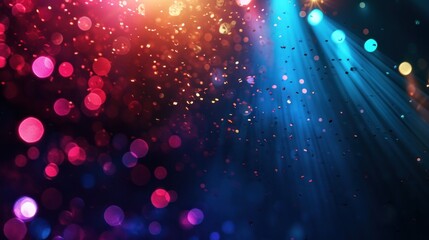 Night party advertisment background with copy space