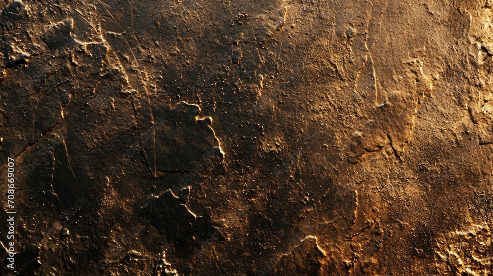 Aufkleber A detailed view of a wooden surface with peeling paint. This image can be used to depict aging, decay, or rustic textures in various design projects