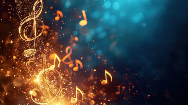 Music background with copy space