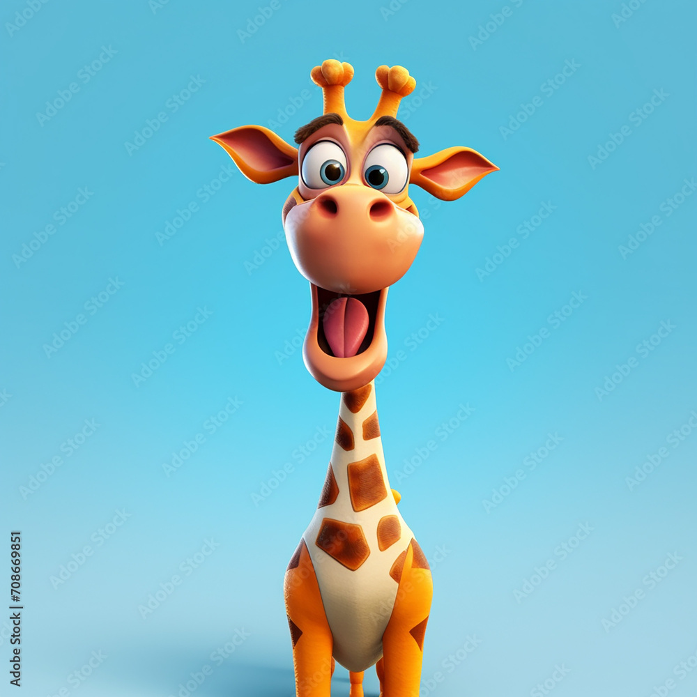 Aufkleber a 3d rendered photo of cartoonish character element design made with generative ai