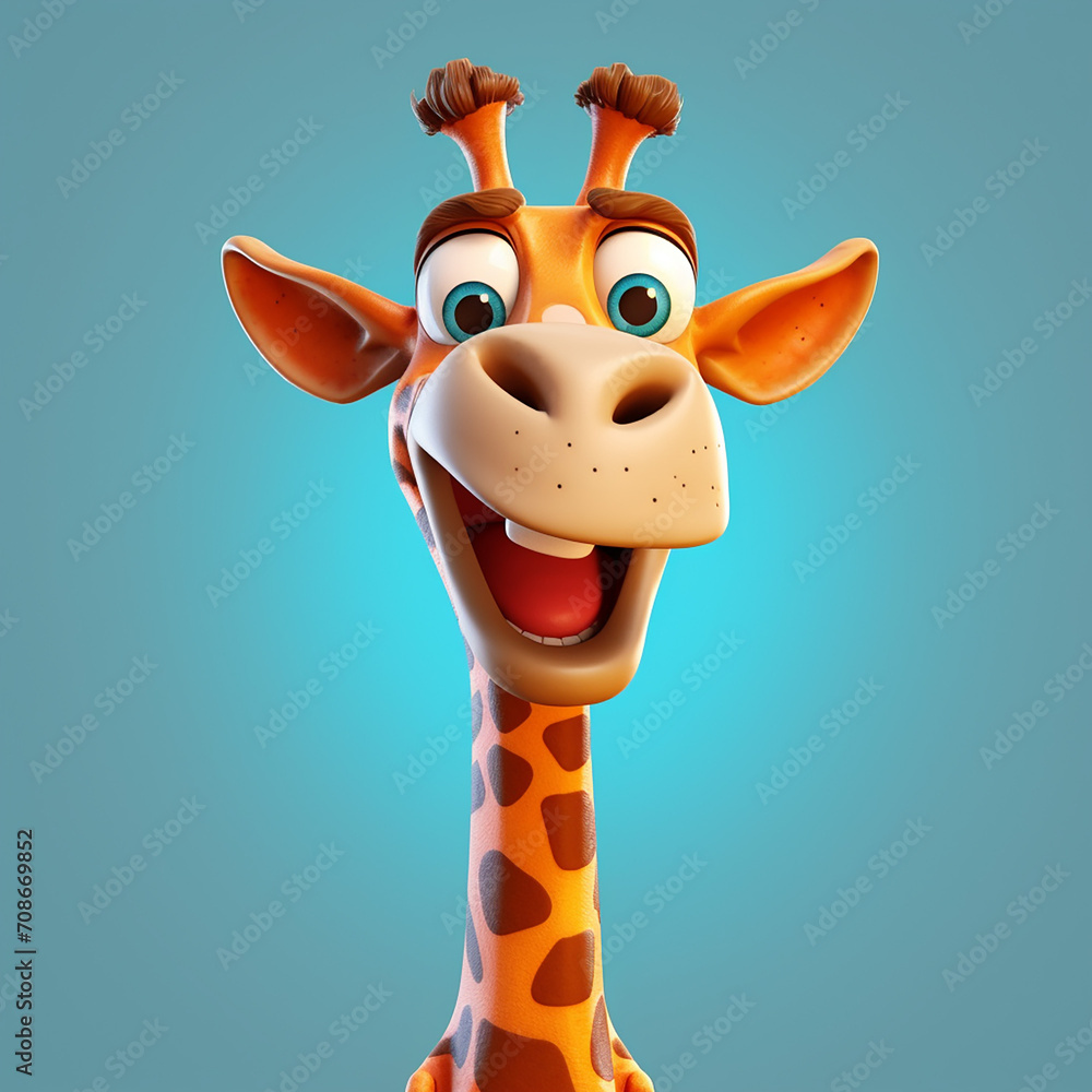 Aufkleber a 3d rendered photo of cartoonish character element design made with generative ai