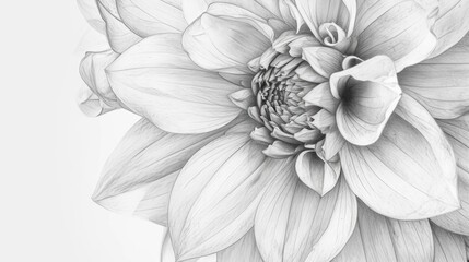 A simple black and white photo of a flower. Can be used as a background or for artistic purposes