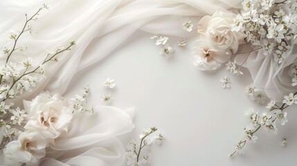 Obraz na płótnie Canvas Wedding agency advertisment background with copy space