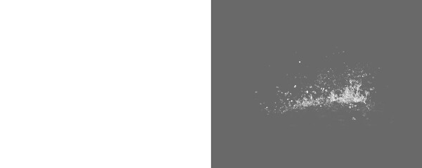 Water blue white splash transparent isolated. Shape form droplet of Water splashes into drop water png. Splash Water for texture