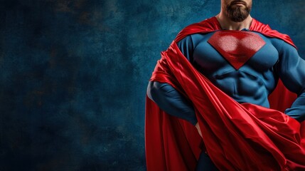 superhero advertisment background with copy space