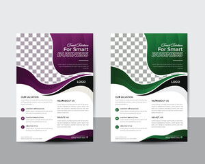 
modern Corporate creative business flyer design.vector template design or business poster template design