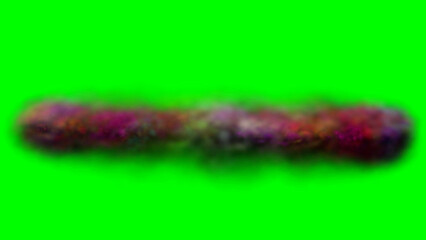 3d rendered illustration of a pink and green liquid