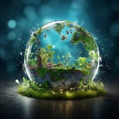 world globe planet earth background 