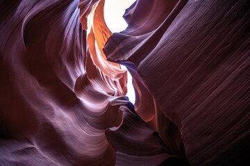 Formations of Lower Antelope Canyon, Navajo Nation, Arizona