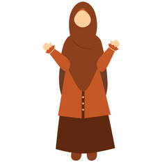 Muslimah Teacher Illustration
