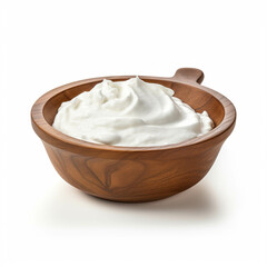 Fototapeta na wymiar Yogurt bowl isolated on a white background