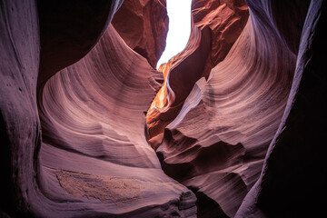 Winding Formations of Lower Antelope Canyon, Navajo Nation, Arizona