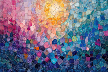 Mosaik Hintergrund Bunt