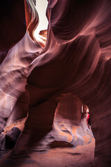 Arch Formation in Lower Antelope Canyon, Navajo Nation, Arizona