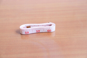 measuring tape on a white background