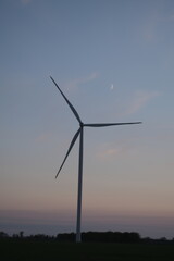 wind turbine in the wind