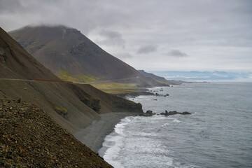Beautiful coastal landscape in Iceland