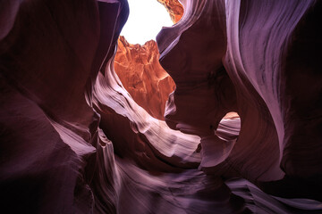 Formations of Lower Antelope Canyon, Navajo Nation, Arizona