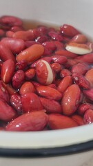 red beans in a plate, food protein cooking lunch dinner