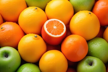 assorted citrus fruits background