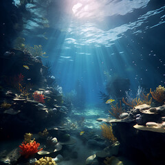 crystal clear underwater environment with hd image quality
