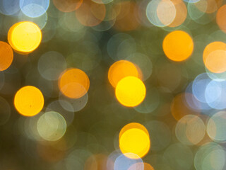 Abstract christmas background in bokeh