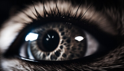 Cat eye generated by Ai