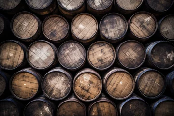 Fotobehang old wine barrels © KirKam