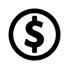 dollar sign icon	 - obrazy, fototapety, plakaty