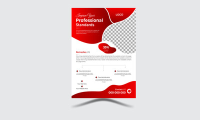 Poster flyer pamphlet brochure cover design with modern concept and minimalist layout.