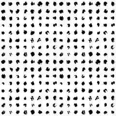 Aesthetic Contemporary printable seamless pattern with abstract line, dot, shape brush stroke in black and white colors. Boho background in minimalist style vector Illustration for wallpaper fabric