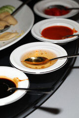 Chinese basic dipping sauce in restaurant