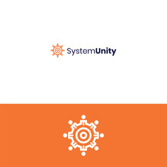Systemunity logo design, creative logo design, modern logo, minimalist 