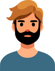Fototapeta premium People avatar, man icon.
