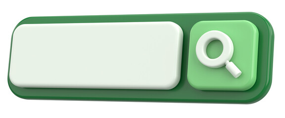 Obraz premium 3D Search box. 3D illustration.