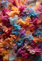 abstract colorful smoke. dynamic bright background