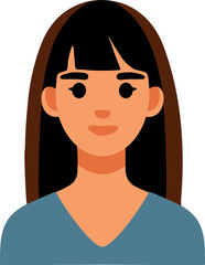 People avatar, woman icon.