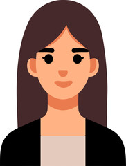 People avatar, woman icon.