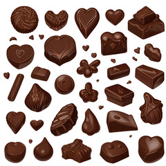 set chocolate generative AI 