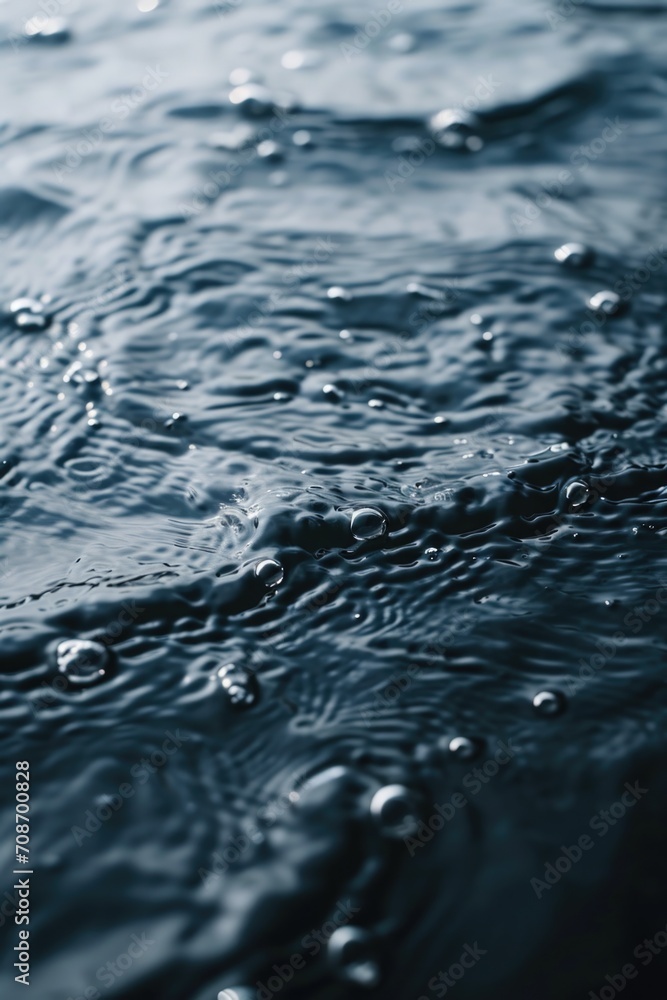 Poster Close-up shot of bubbles in a body of water. Perfect for adding a refreshing touch to any design or project
